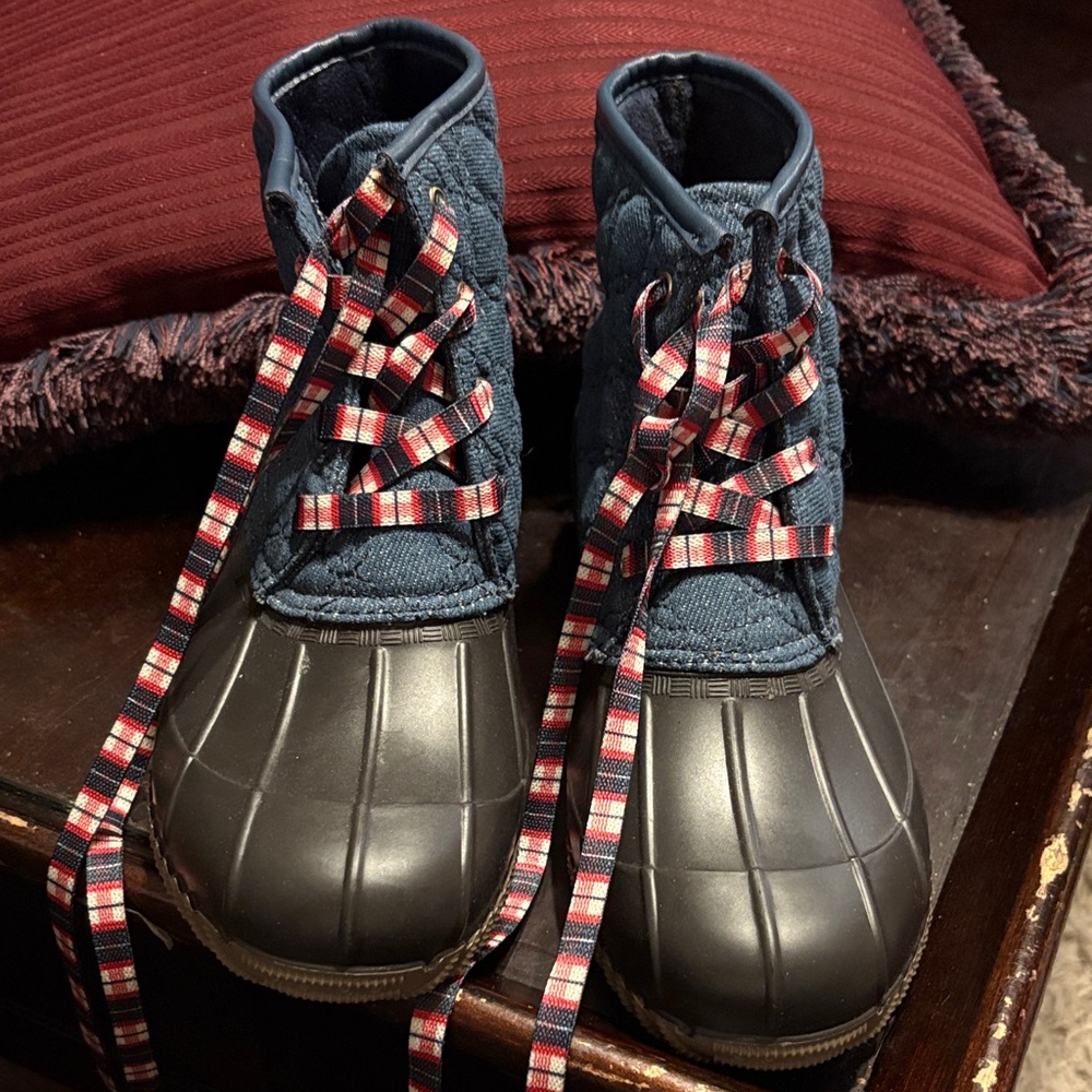 Kids Blue and Black Boots